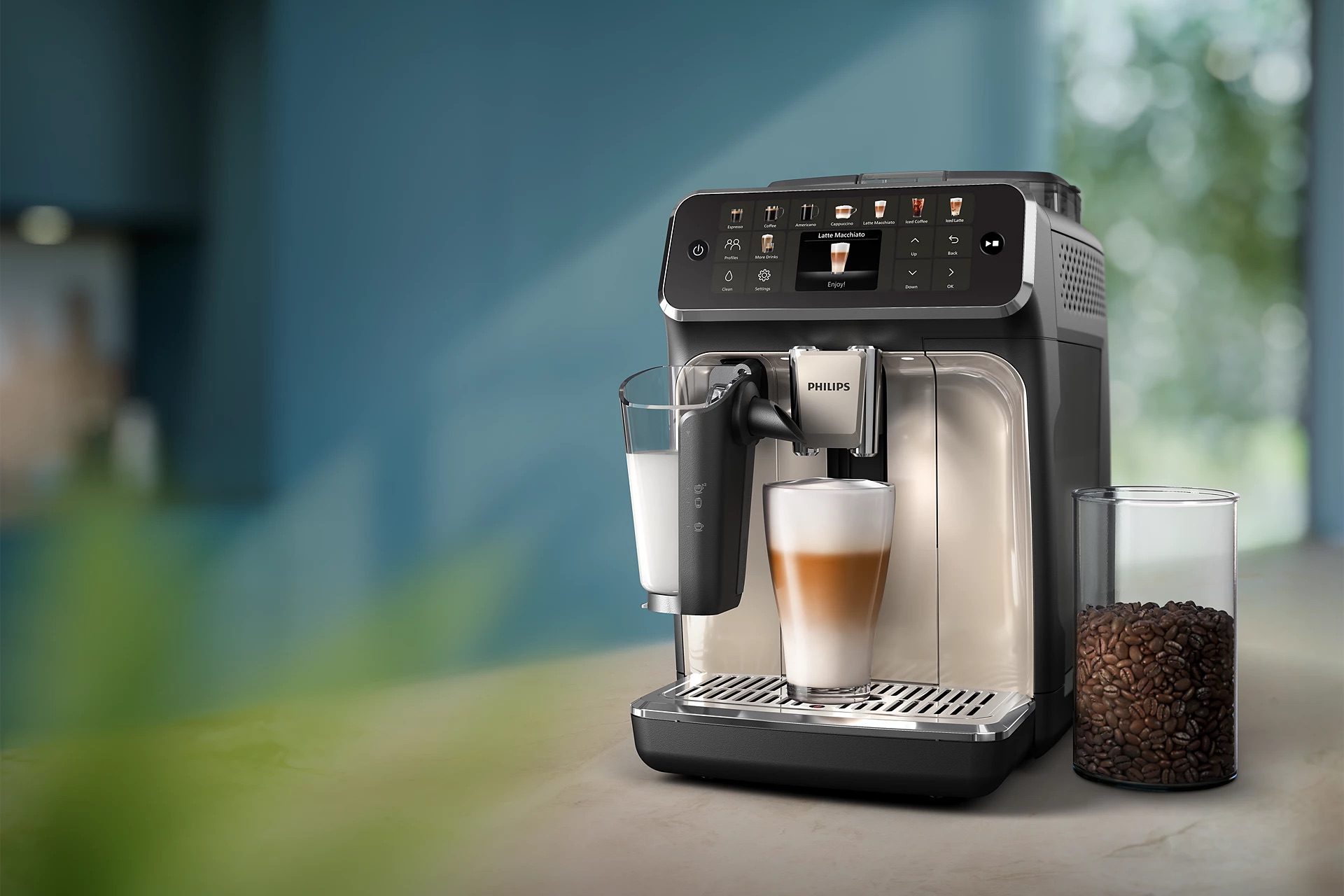Philips Series 5500 Fully Automatic Espresso Machine - Image 4